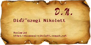 Diószegi Nikolett névjegykártya